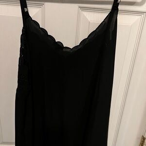 Torrid- Elegant Black Lace Trim Tank